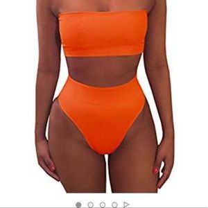 Brand new High Waisted bandeau bathing suit